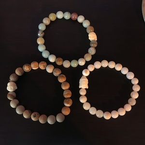 Buddha and Elephant Charm Bracelets